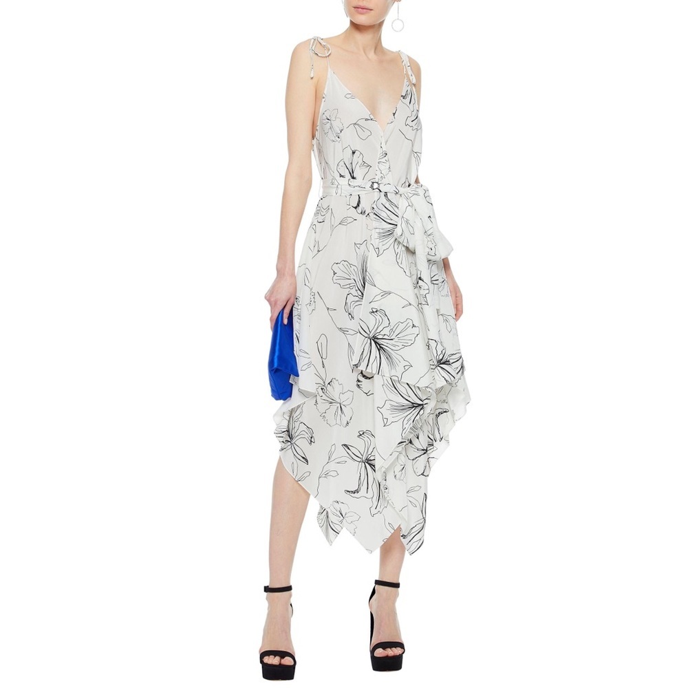 Diane Von Furstenberg Floral Print Silk Dress